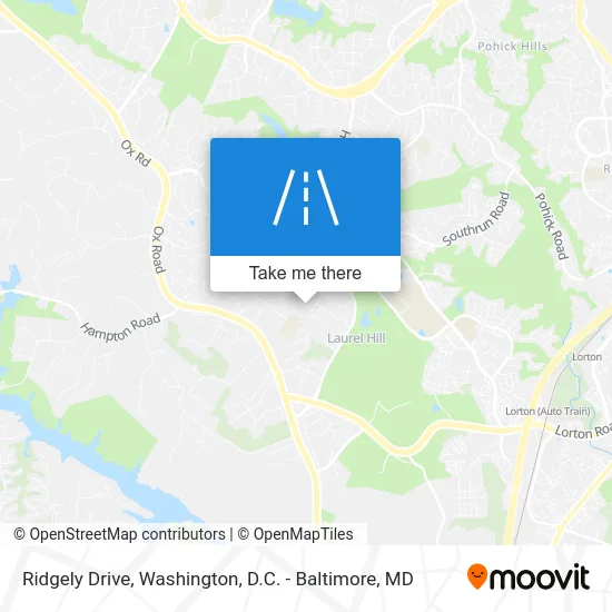 Ridgely Drive map