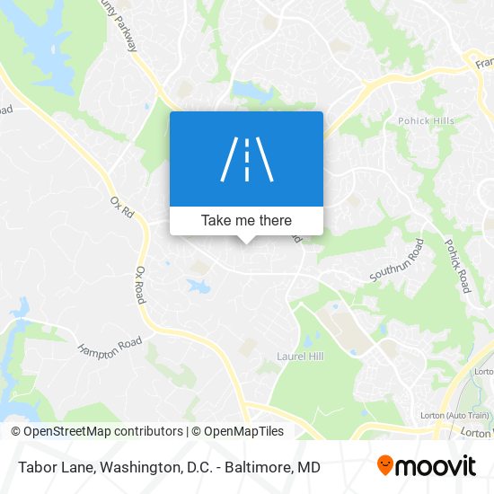 Tabor Lane map