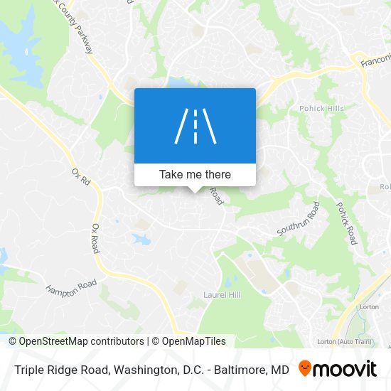 Triple Ridge Road map