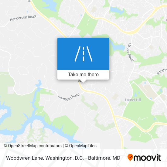 Woodwren Lane map