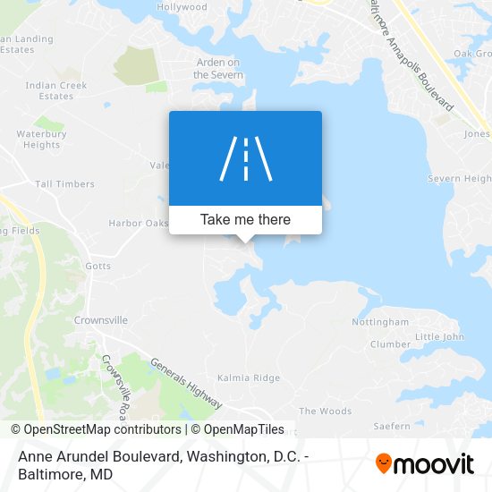 Mapa de Anne Arundel Boulevard