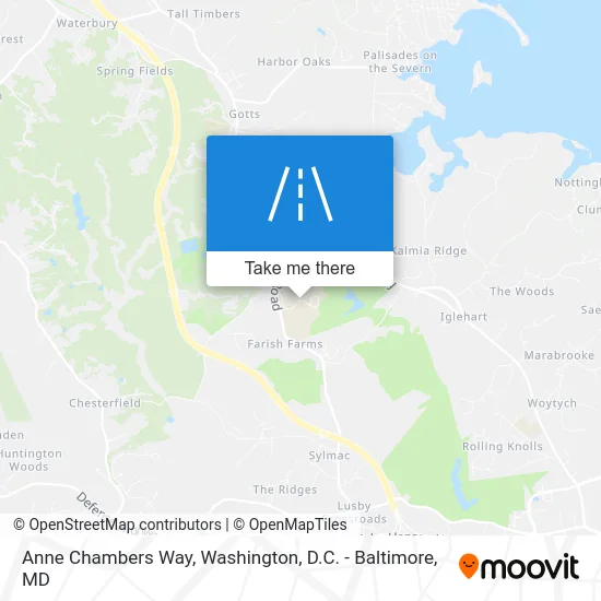 Anne Chambers Way map