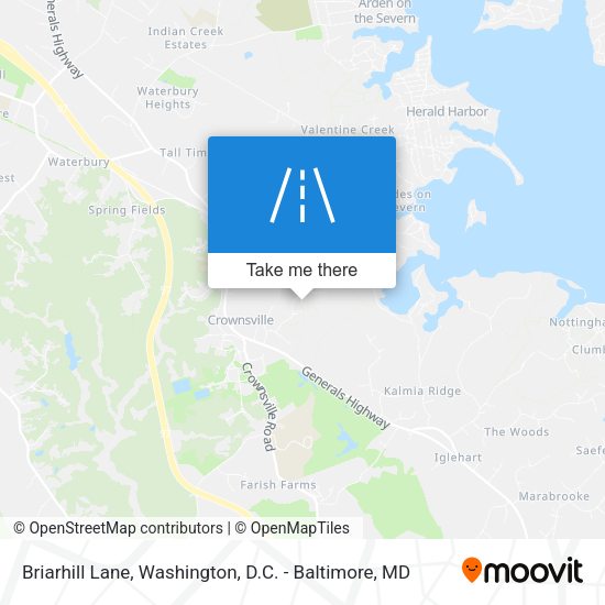 Briarhill Lane map