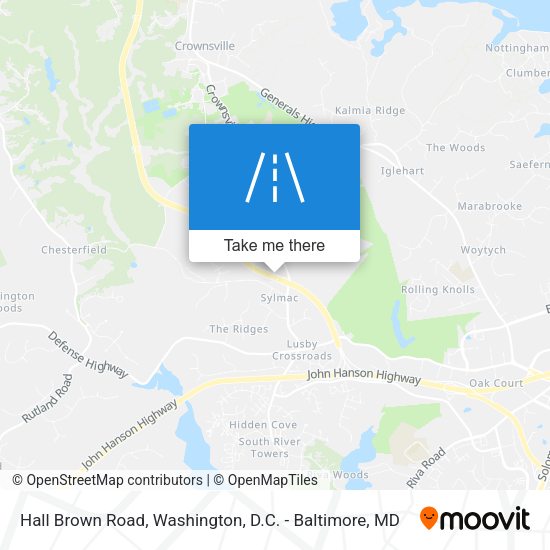 Mapa de Hall Brown Road