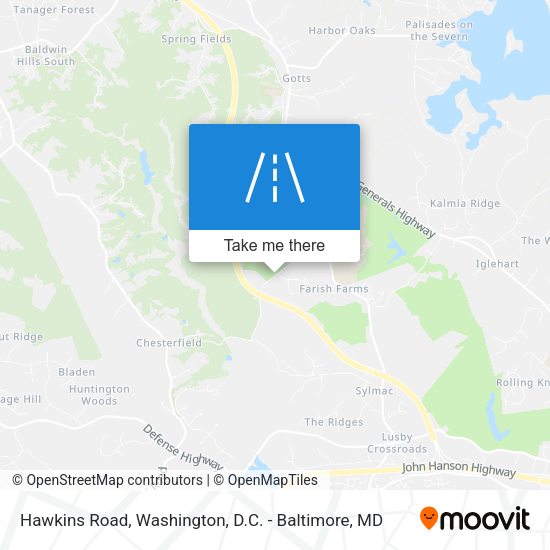 Mapa de Hawkins Road