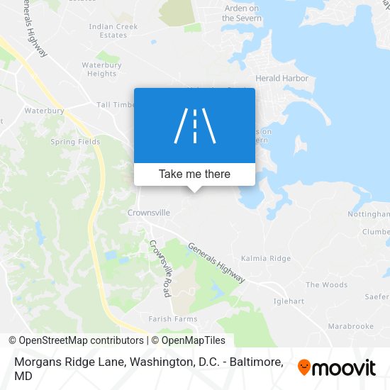 Morgans Ridge Lane map