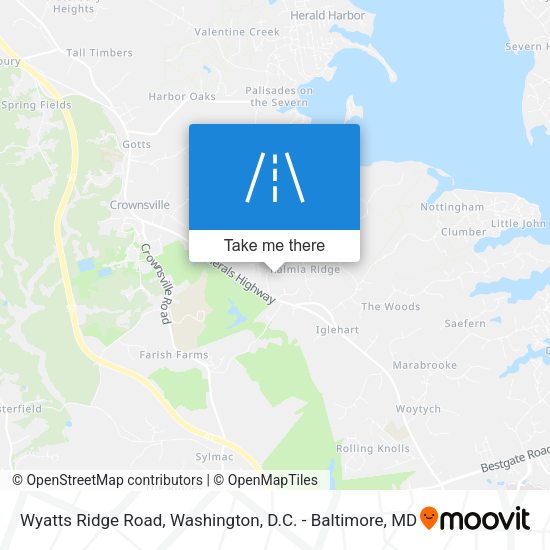 Wyatts Ridge Road map