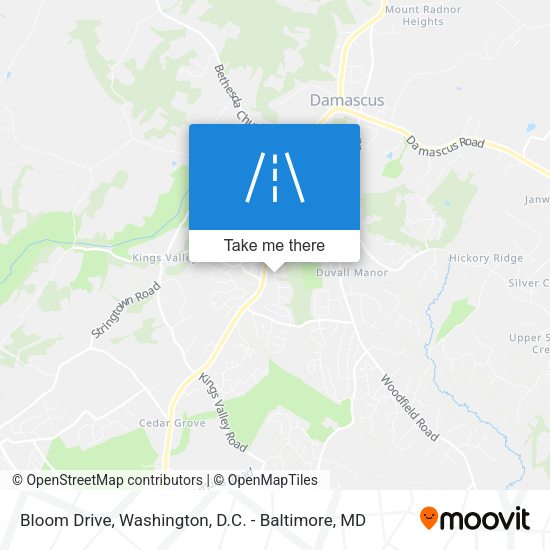 Bloom Drive map