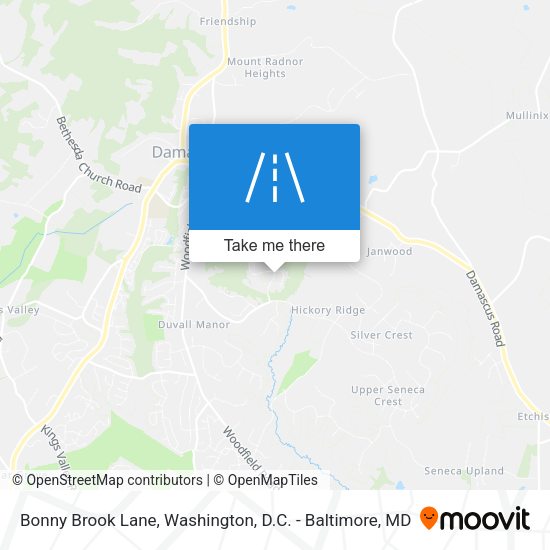 Bonny Brook Lane map