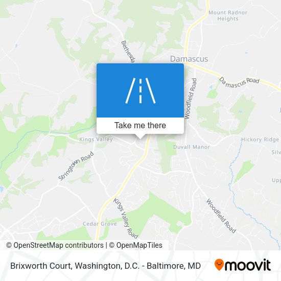 Mapa de Brixworth Court
