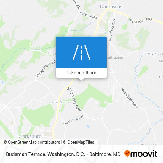 Budsman Terrace map