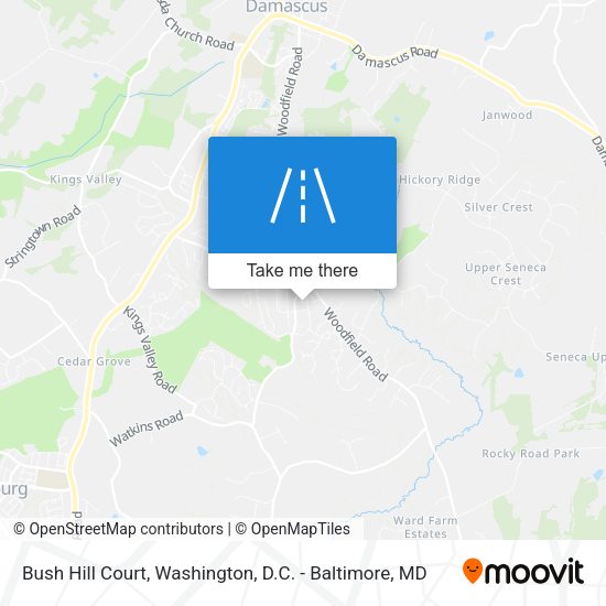 Mapa de Bush Hill Court