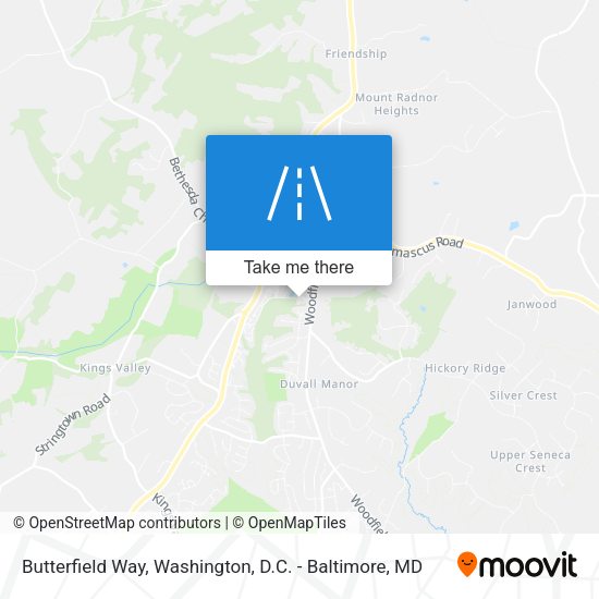 Mapa de Butterfield Way