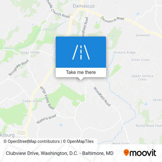 Clubview Drive map