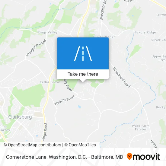 Cornerstone Lane map
