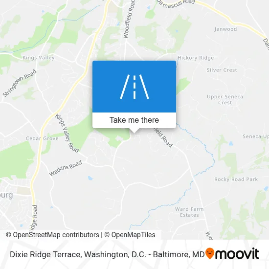 Dixie Ridge Terrace map