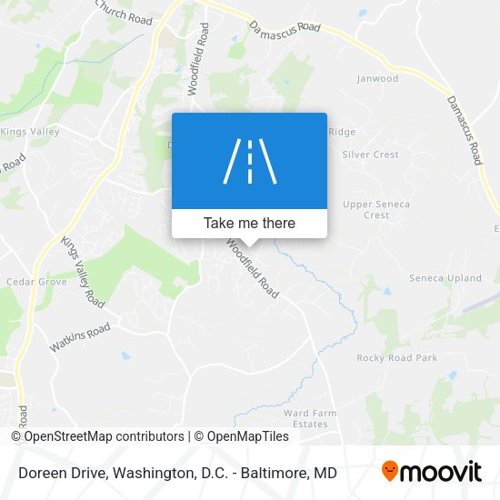 Doreen Drive map