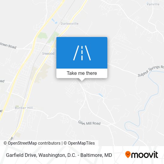Garfield Drive map