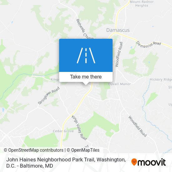 John Haines Neighborhood Park Trail map