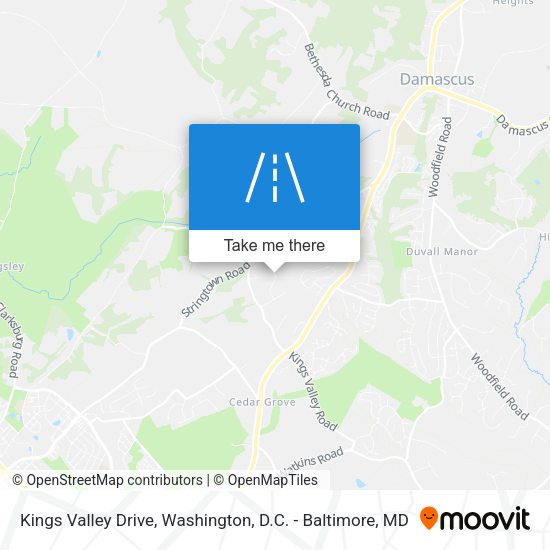 Kings Valley Drive map