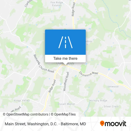 Main Street map