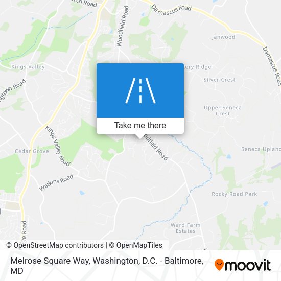 Mapa de Melrose Square Way