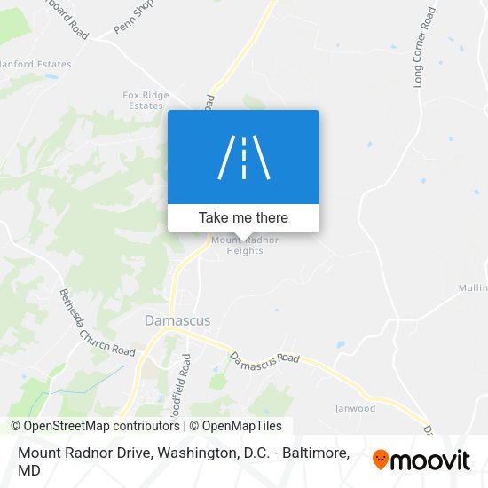 Mount Radnor Drive map