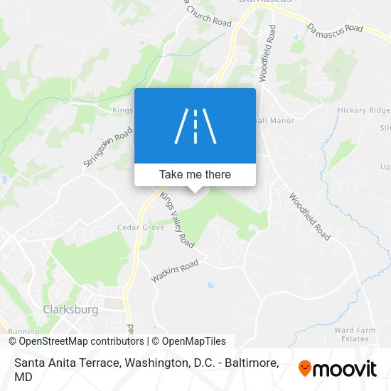 Santa Anita Terrace map