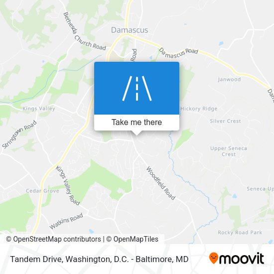 Mapa de Tandem Drive