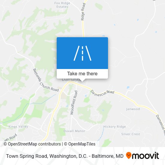Town Spring Road map