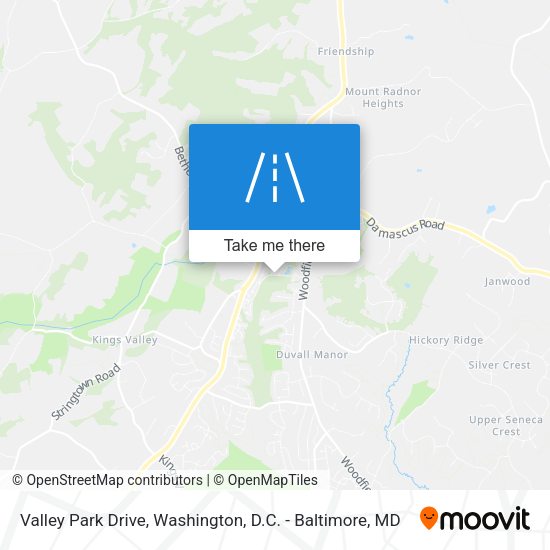 Mapa de Valley Park Drive