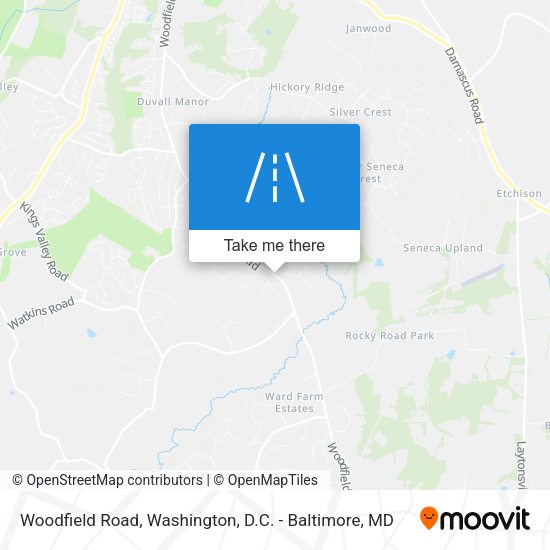 Woodfield Road map