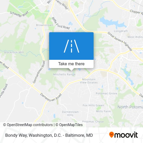 Bondy Way map