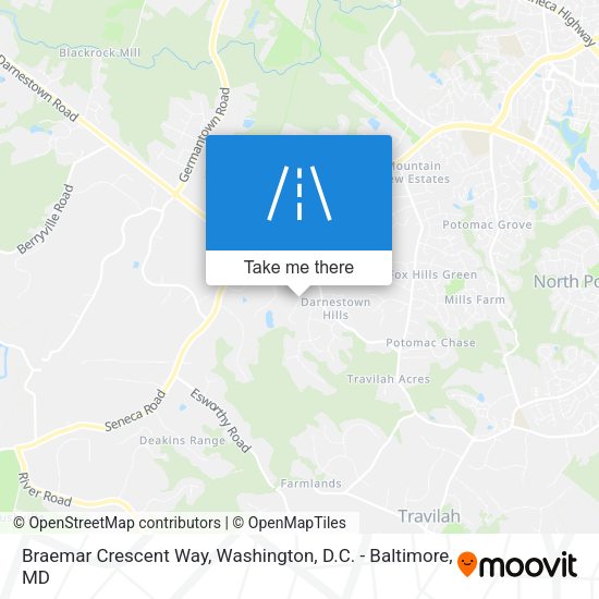 Braemar Crescent Way map