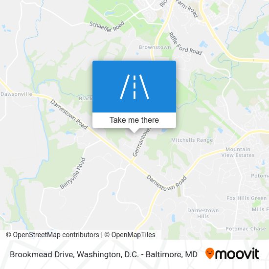 Brookmead Drive map