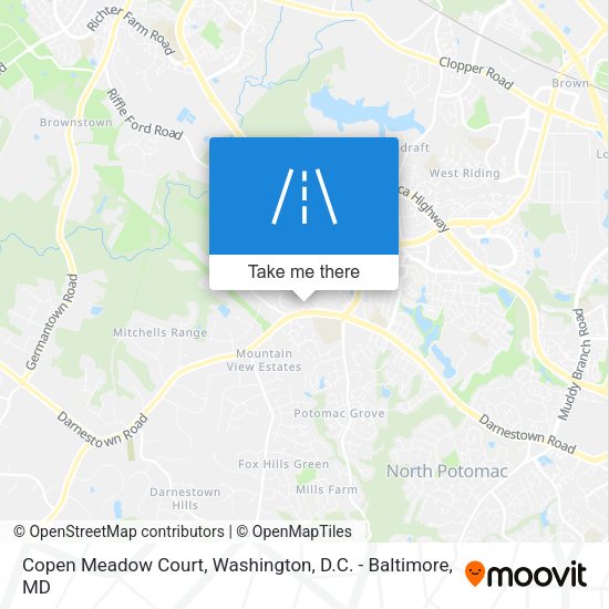 Copen Meadow Court map