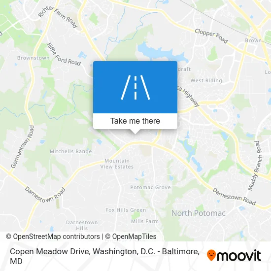 Copen Meadow Drive map