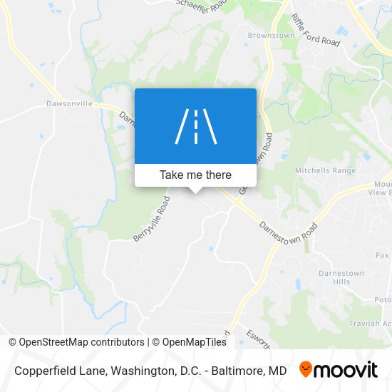 Copperfield Lane map