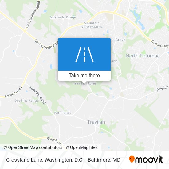 Crossland Lane map