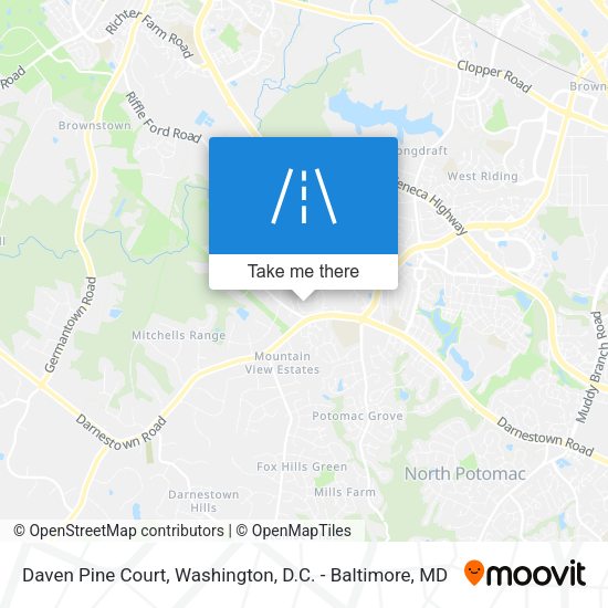 Mapa de Daven Pine Court