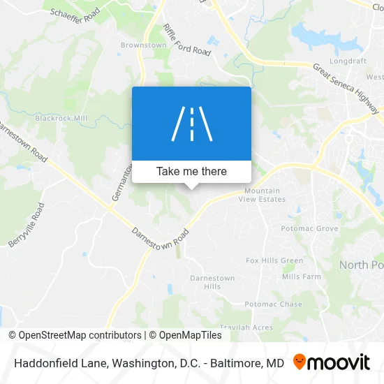 Haddonfield Lane map