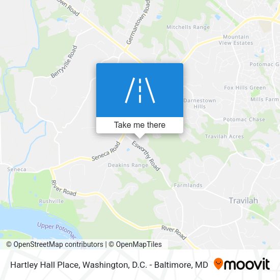 Hartley Hall Place map