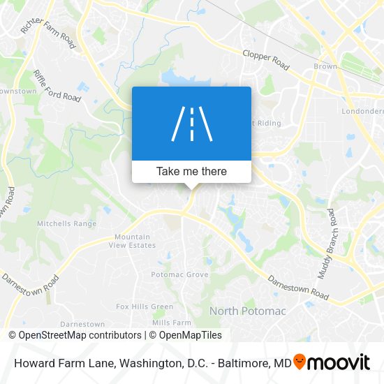 Howard Farm Lane map