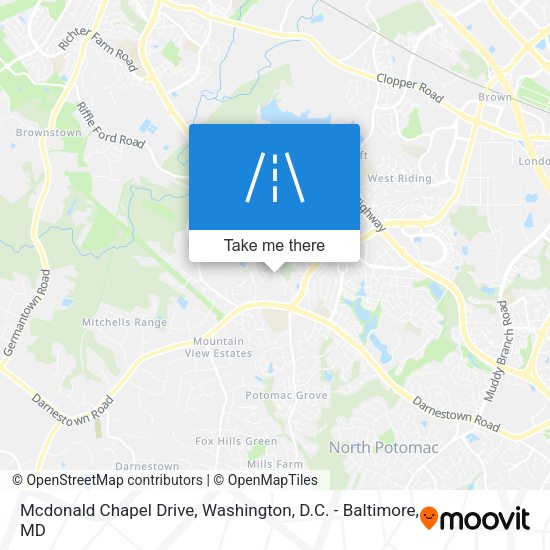 Mcdonald Chapel Drive map