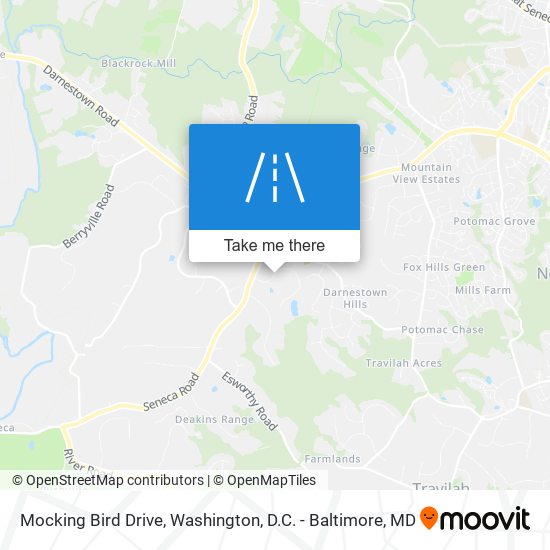 Mapa de Mocking Bird Drive