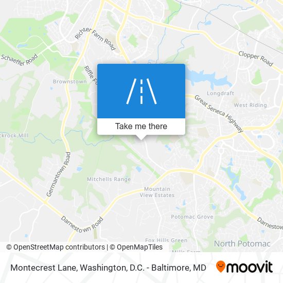 Montecrest Lane map