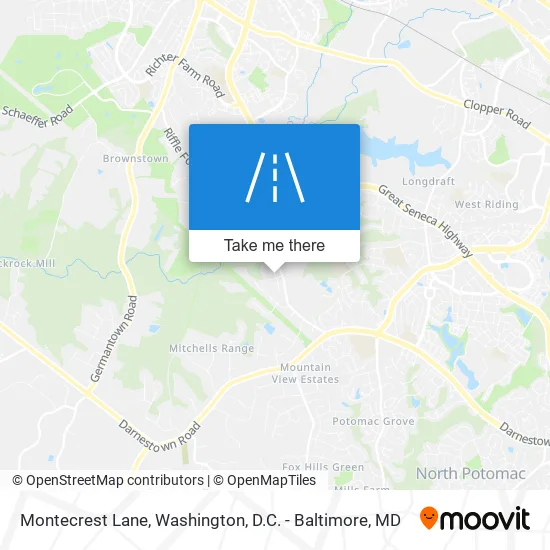 Montecrest Lane map