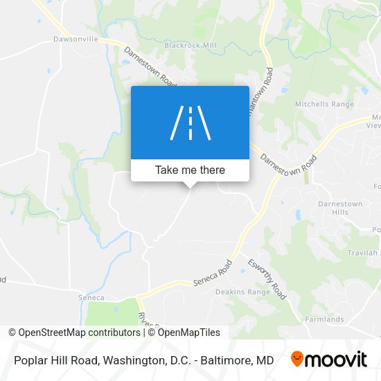 Mapa de Poplar Hill Road