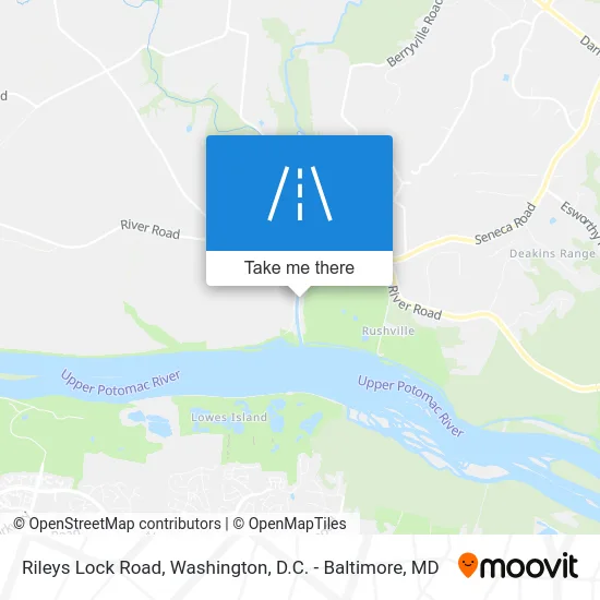 Rileys Lock Road map