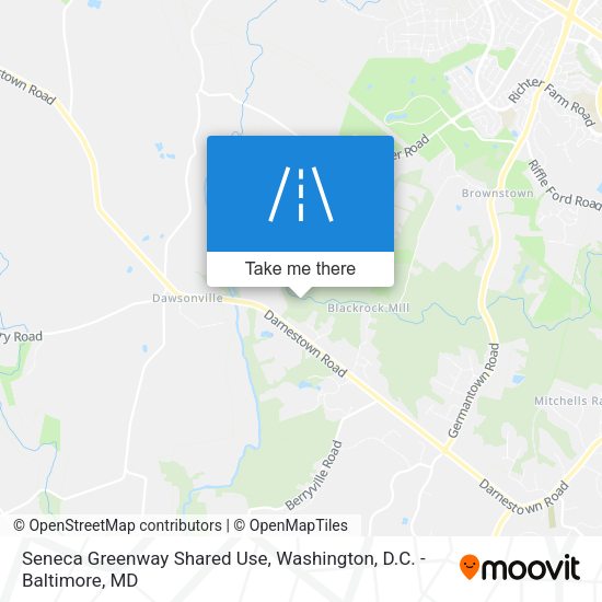 Seneca Greenway Shared Use map